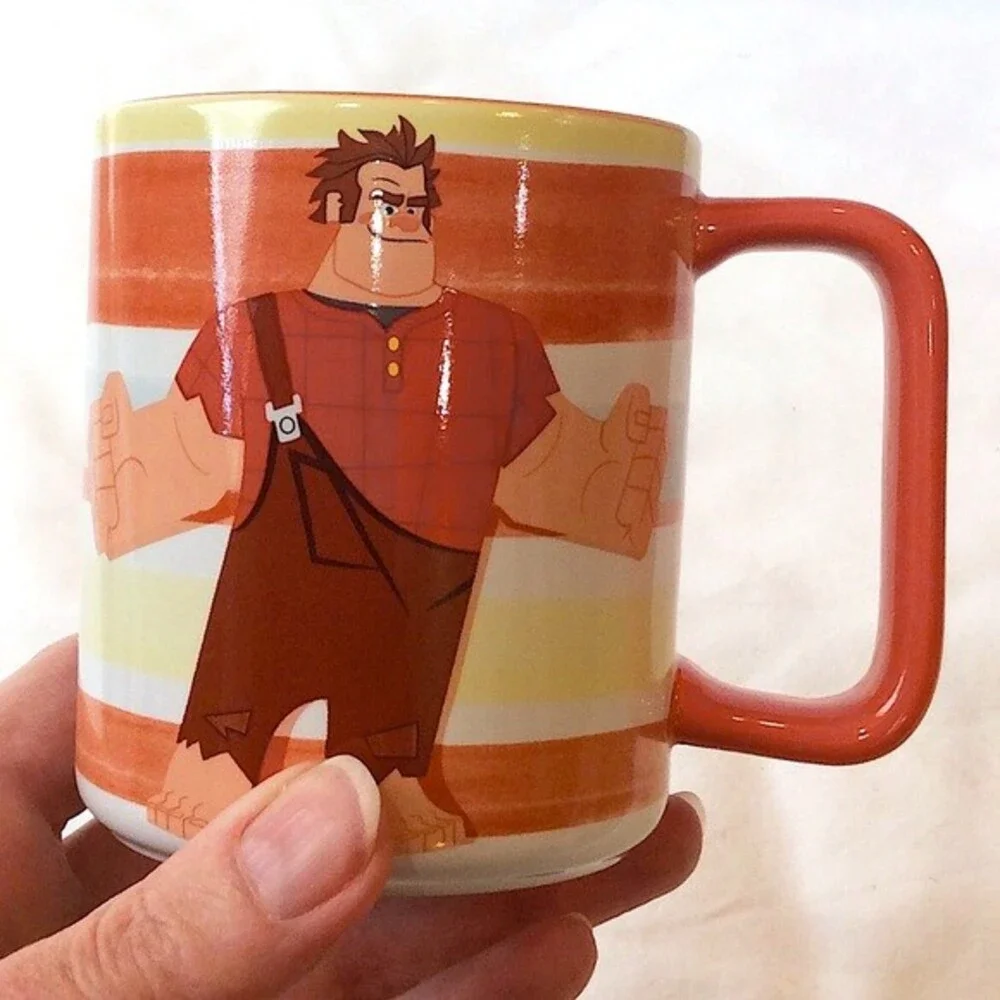 Wreck It Ralph Mug Orange Ceramic New Disney Parks WDW